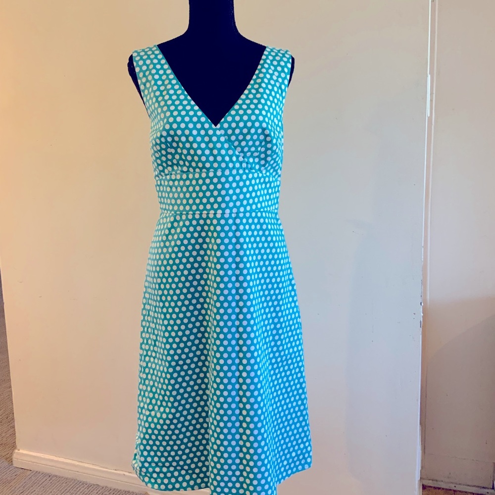 Spence Polka dot sleeveless dress